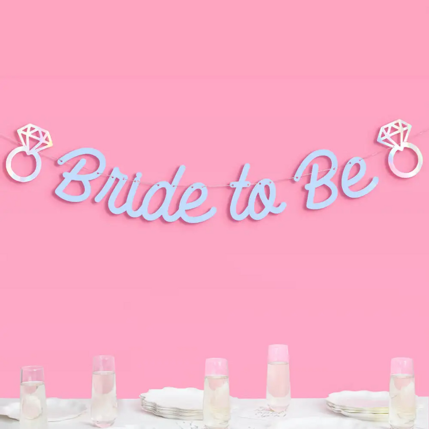 Blue Bride to Be Banner