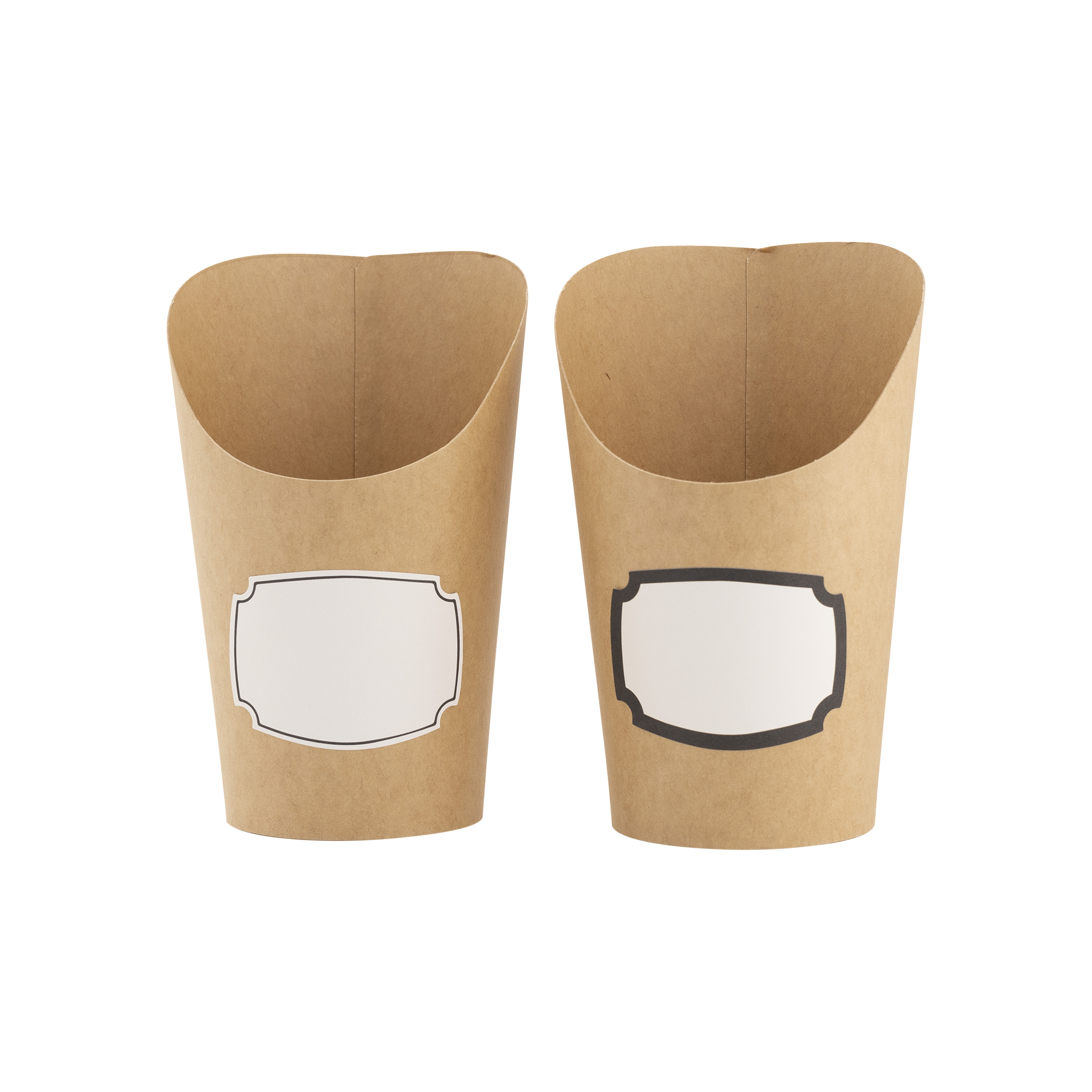 Kraft Charcuterie Cups with Sticker Labels - 24CT