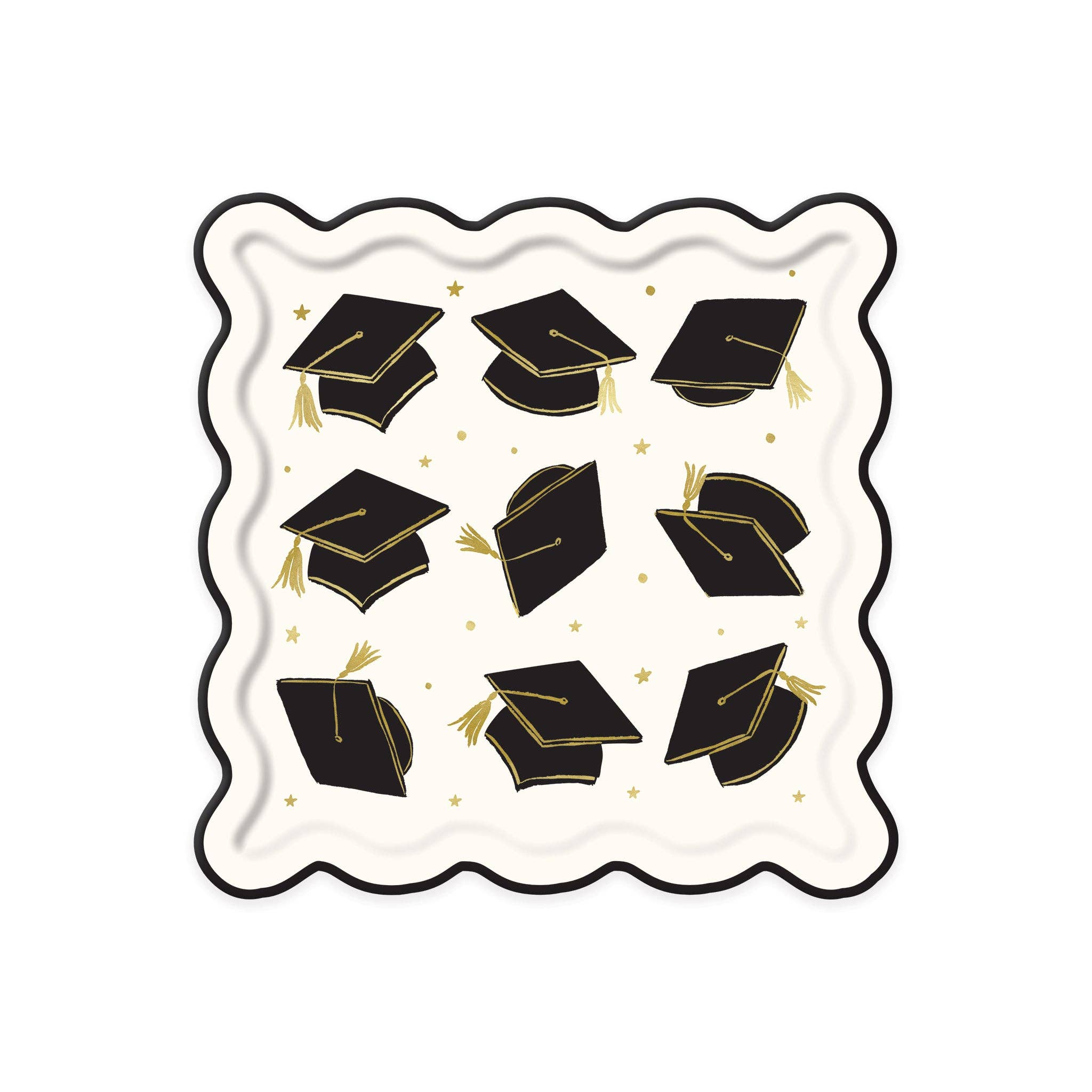 Grad Hat Scatter Plate - 8CT
