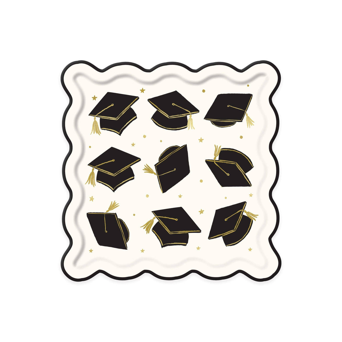 Grad Hat Scatter Plate - 8CT