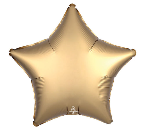 Gold Sateen Star 19" Mylar Balloon