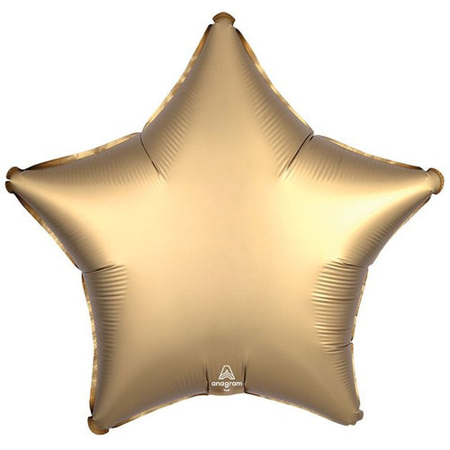 Gold Sateen Star 19" Mylar Balloon