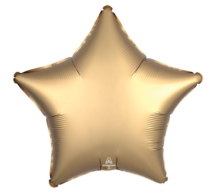 Gold Sateen Star 19" Mylar Balloon