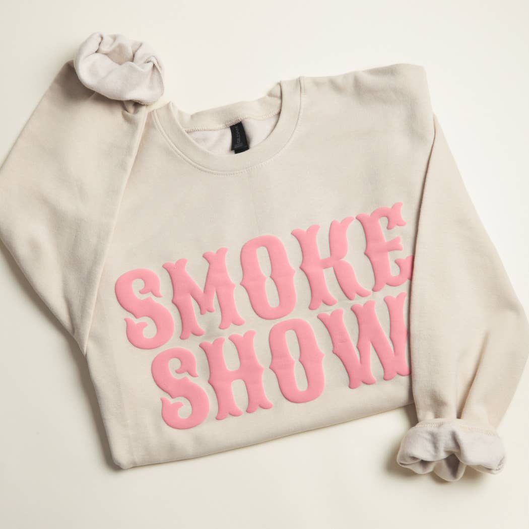 'Smoke Show' Bold Puff Sweatshirt