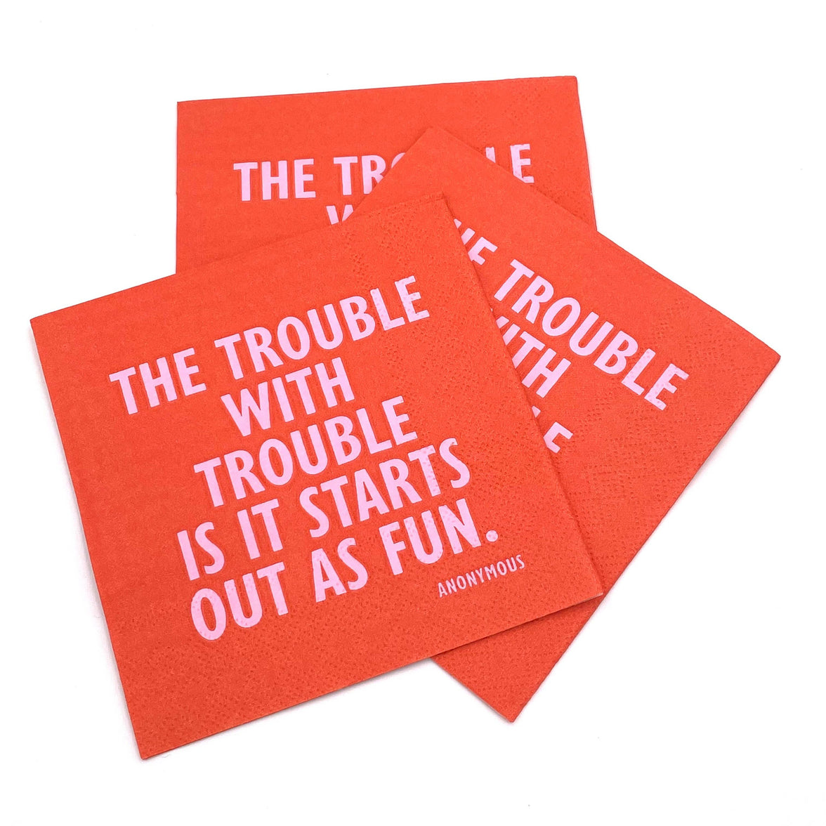 Festive Cocktail Funny Napkins | The Trouble With Trouble - 20CT