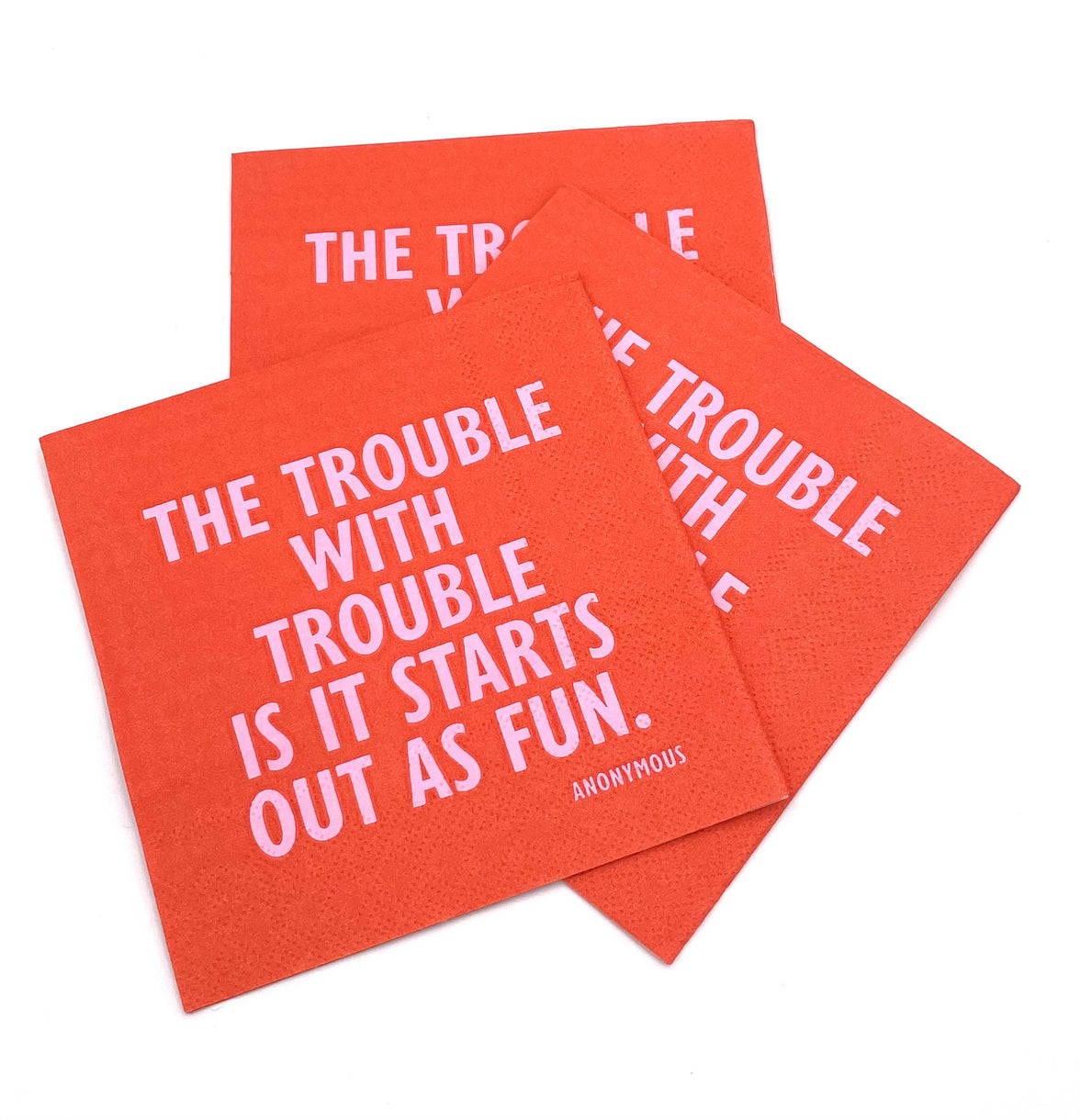 Festive Cocktail Funny Napkins | The Trouble With Trouble - 20CT