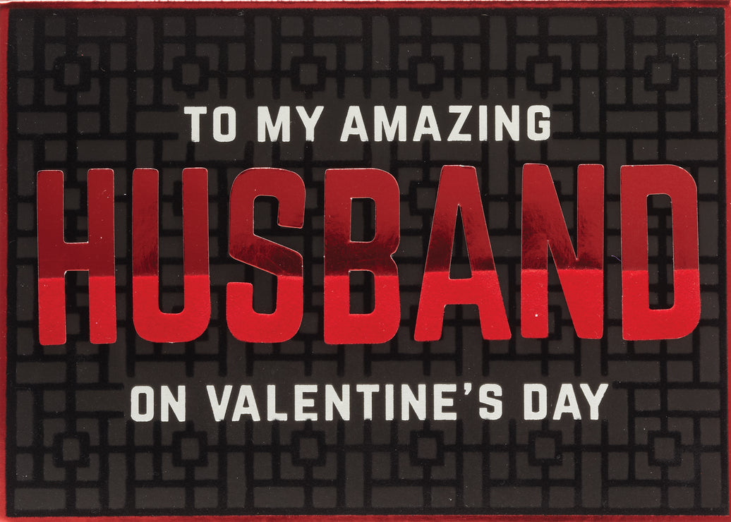 Amazing Husband Valentine Card