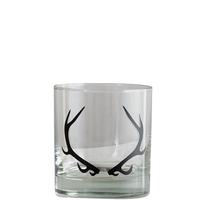 Antler Matte Black Rocks Glass - 11 OZ