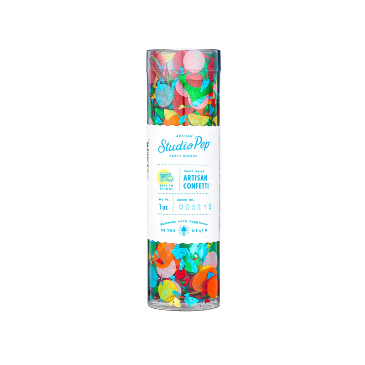 Back to School Artisan Confetti Tube