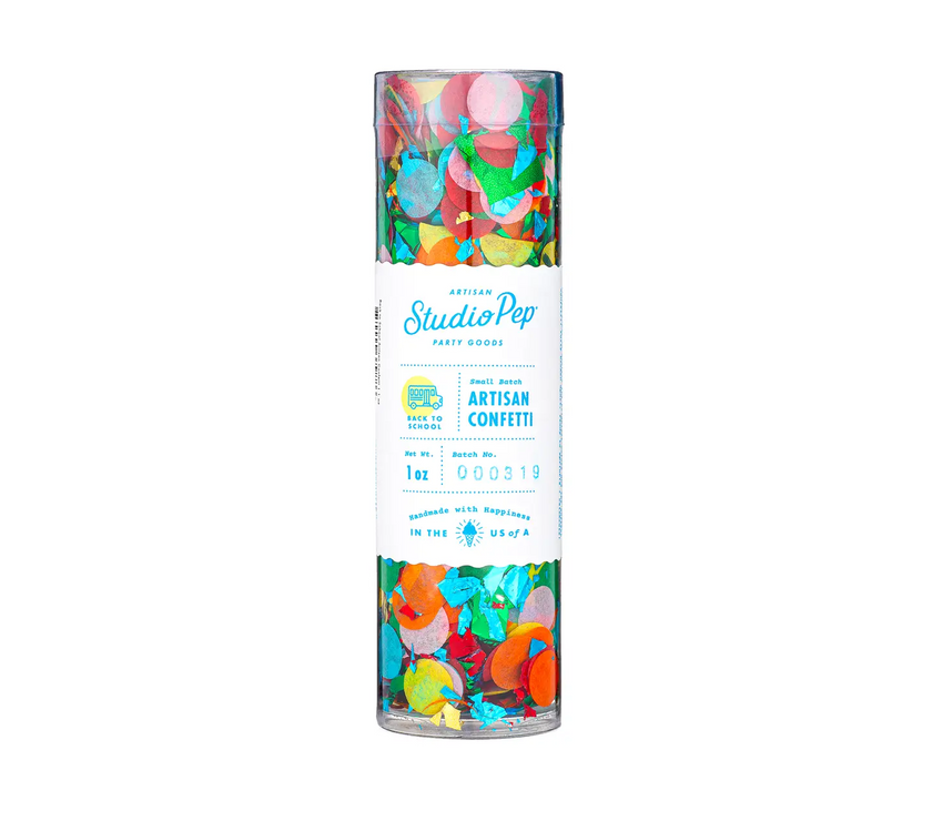 Back to School Artisan Confetti Tube