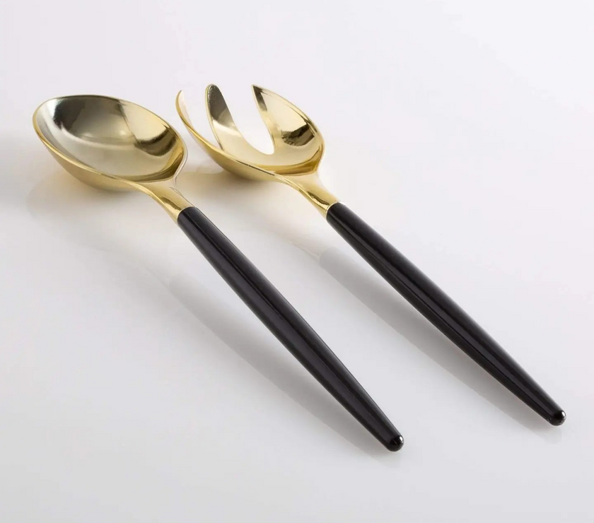 Black and Gold Serving Utensils