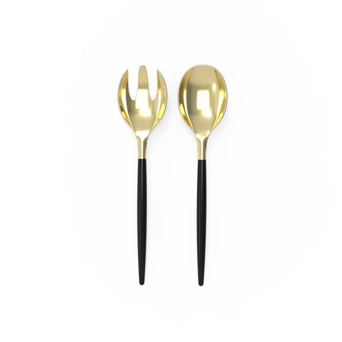 Black and Gold Serving Utensils