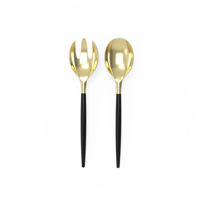 Black and Gold Serving Utensils