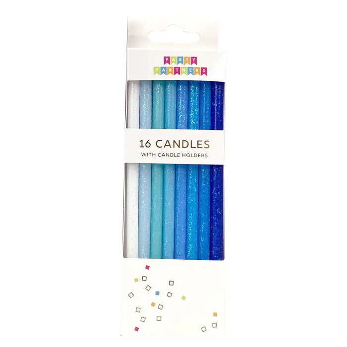 Blue Gradient Candles 16CT