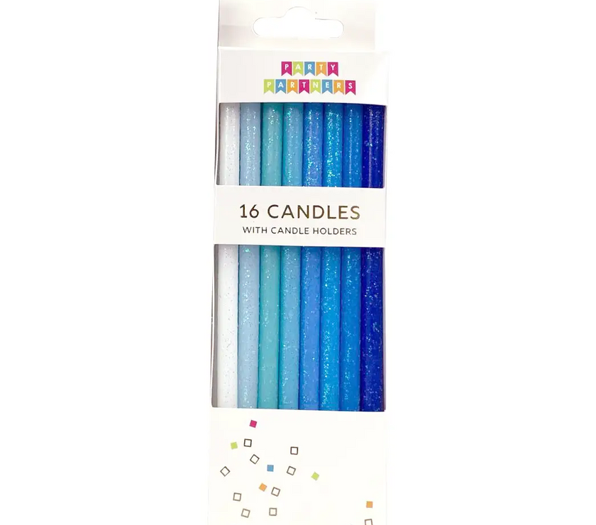 Blue Gradient Candles 16CT