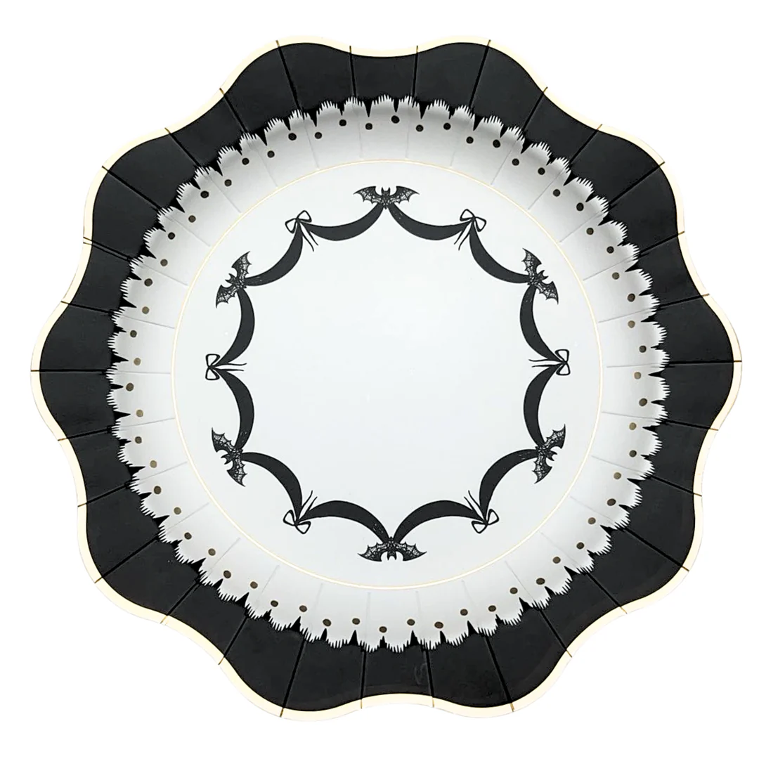 Elegant Halloween Dinner Plates 8CT