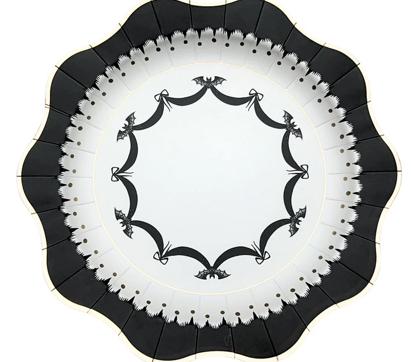 Elegant Halloween Dinner Plates 8CT
