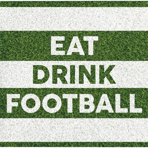 Eat Drink Football Cocktail Napkins 16CT
