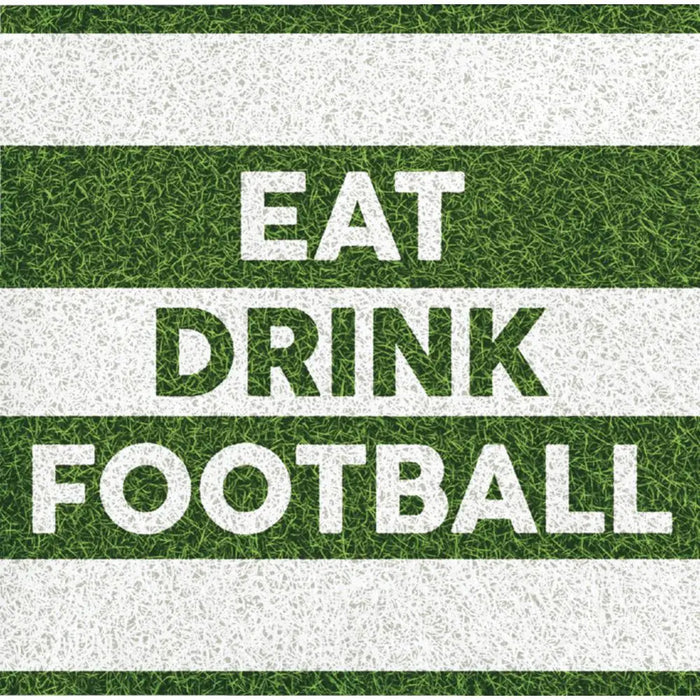 Eat Drink Football Cocktail Napkins 16CT