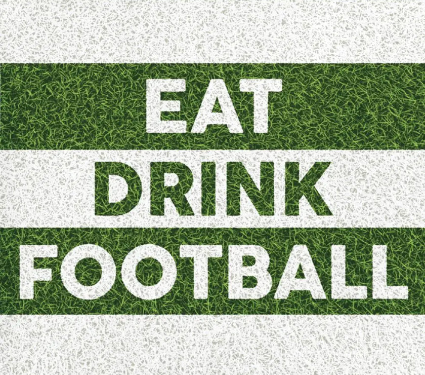 Eat Drink Football Cocktail Napkins 16CT