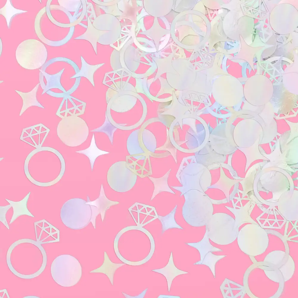 Engaged Era Confetti - 200 PC Iridescent Foil Confetti