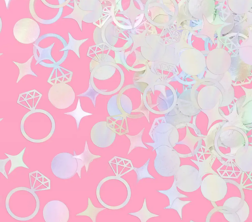 Engaged Era Confetti - 200 PC Iridescent Foil Confetti