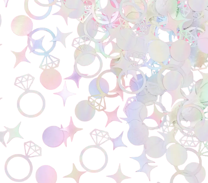 Engaged Era Confetti - 200 PC Iridescent Foil Confetti