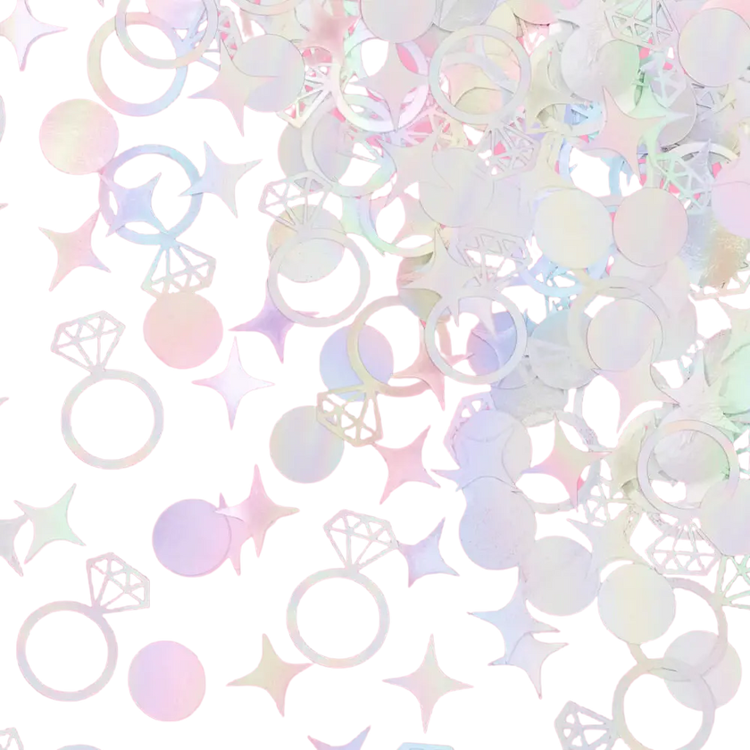 Engaged Era Confetti - 200 PC Iridescent Foil Confetti