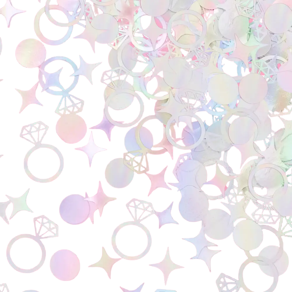 Engaged Era Confetti - 200 PC Iridescent Foil Confetti