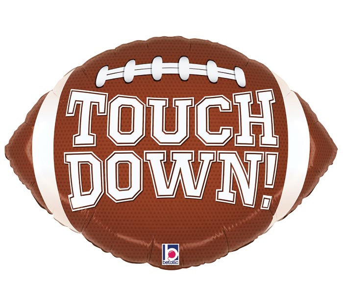 Touchdown Football Shaped 18" Mylar Balloon