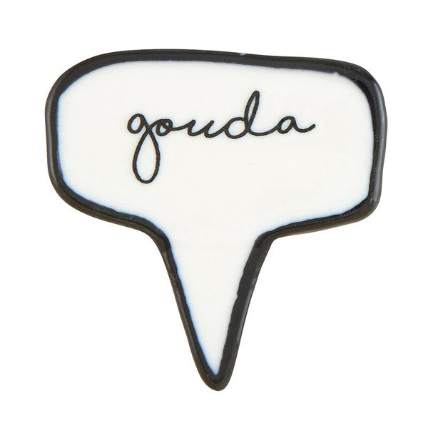 Ceramic Cheese Markers - Set of 4