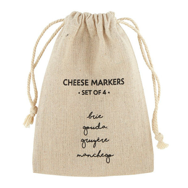 Ceramic Cheese Markers - Set of 4