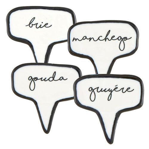 Ceramic Cheese Markers - Set of 4