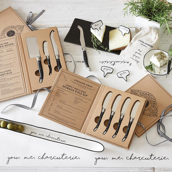 Black Handle Charcuterie Spreaders - Set of 4