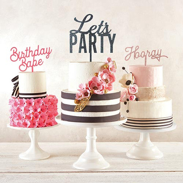 Hooray Acrylic Cake Topper