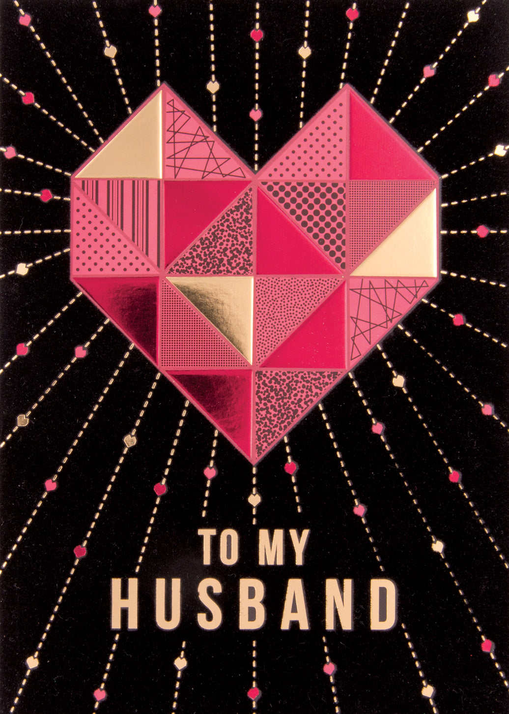 Geometric Heart Valentine Card