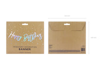 Iridescent Happy Birthday Banner