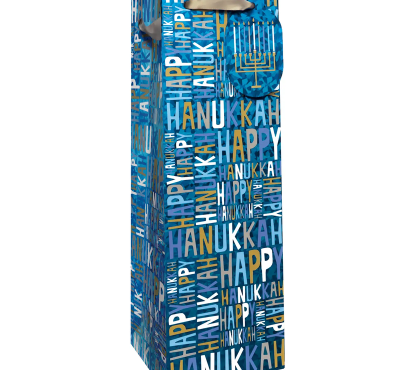Hanukkah Greetings Bottle Bag
