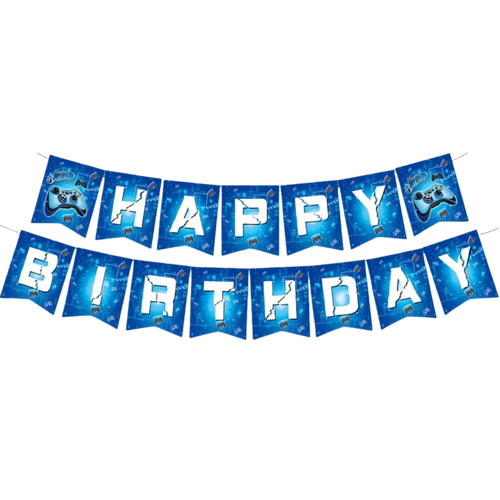 Gamer Boy Happy Birthday Banner
