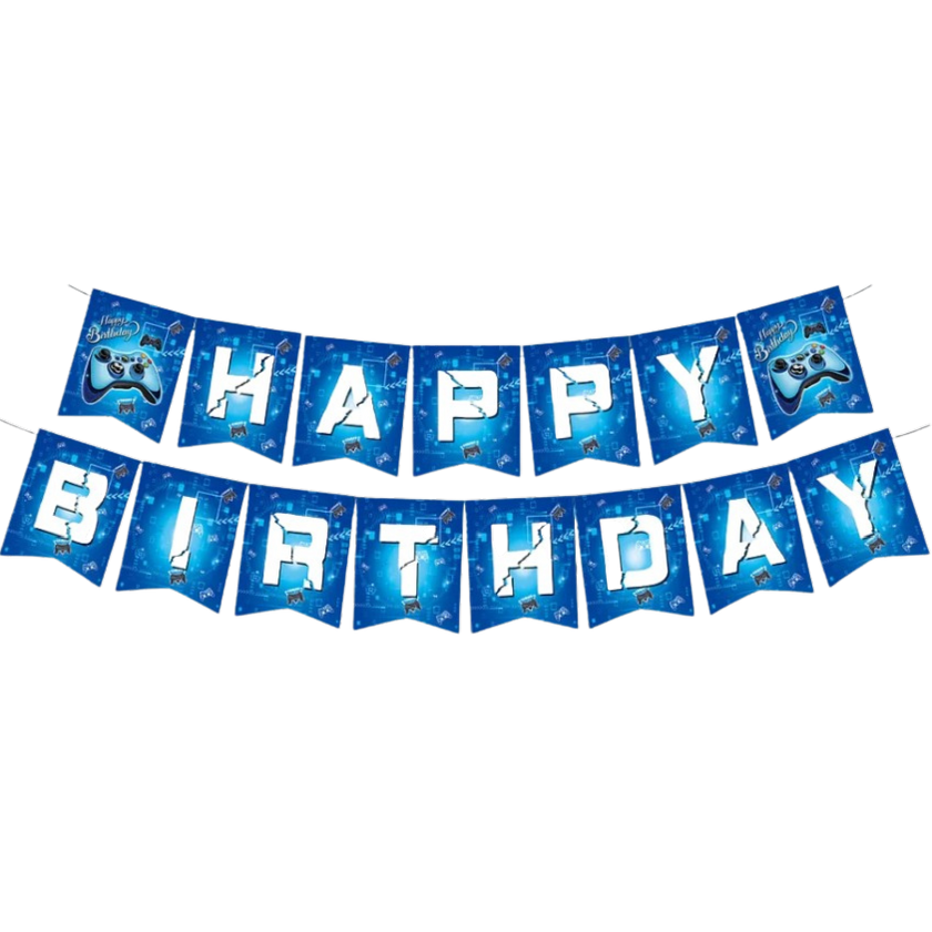 Gamer Boy Happy Birthday Banner
