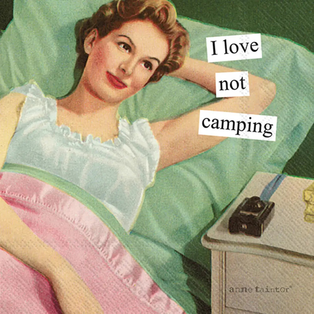 Anne Taintor I Love Not Camping Cocktail Napkins 20CT