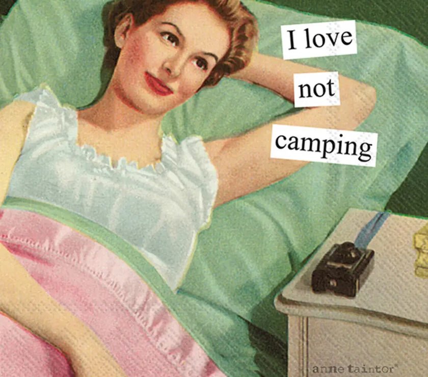 Anne Taintor I Love Not Camping Cocktail Napkins 20CT