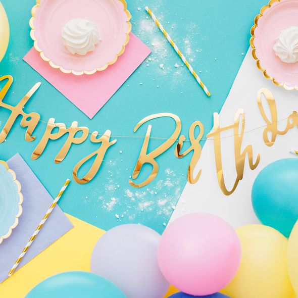 Scalloped Blue & Gold Plates 6CT