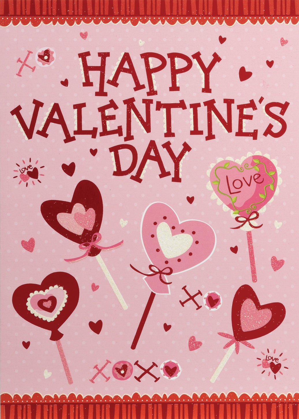 Heart Lollipop Valentine Card