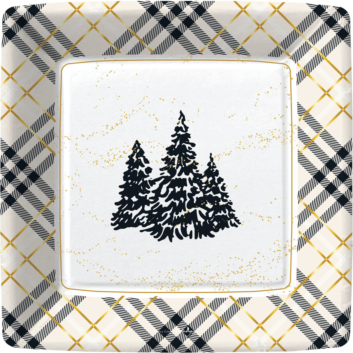 Luxe Lodge Paper Dinner Plates 8CT