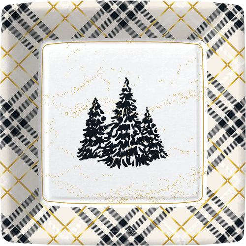 Luxe Lodge Paper Dinner Plates 8CT