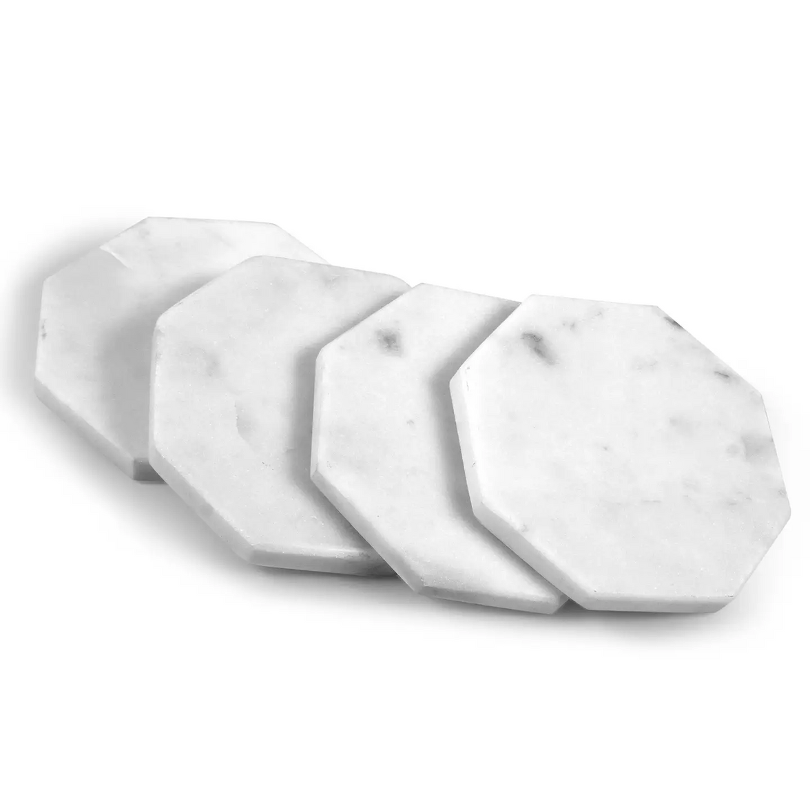 Marble Octagon Coaster - Set of 4