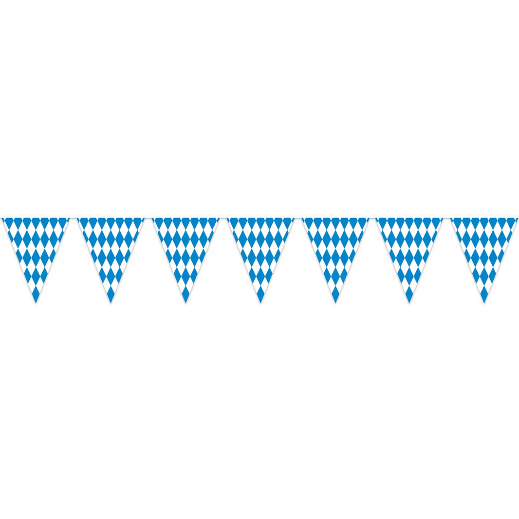 Oktoberfest Pennant Banner 11" X 12'