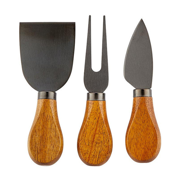 Wood Handle Cheese Knives Set