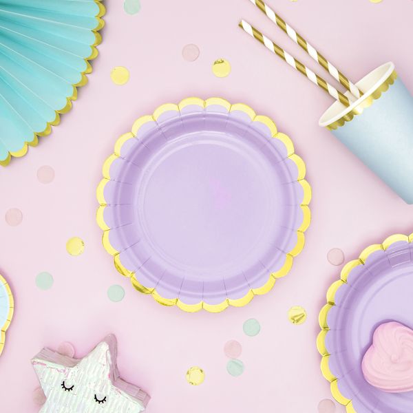 Gold and White Paper Straws 10CT